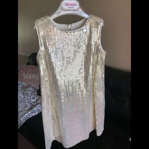 NWT VALMAX Sequin Girls Dress! Sz 4
